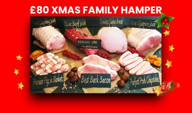 £80 Xmas Family Hamper - Order before 12th December. Collect from 16th December to Xmas Eve